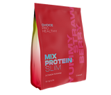 Mix Protein SLIM Yummу Strawberry - збалансоване харчування у вигляді низькокалорійного коктейлю з 12-ма потужними природними жироспалювачам зі смаком полуниці фото
