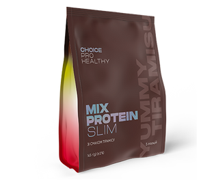 Mix Protein SLIM Yummу Tiramisu - збалансоване харчування у вигляді низькокалорійного коктейлю з 12-ма потужними природними жироспалювачам зі смаком тірамісу фото