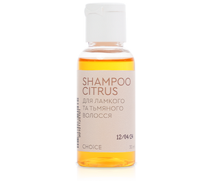 Пробник SHAMPOO CITRUS - шампунь відновлення блиску ламкого волосся: очищення, зміцнення фото