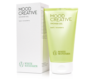 SHOWER GEL MOOD CREATIVE - гель для душу з ароматом базилік і полуниця: очищення, тонізація, омолодження фото